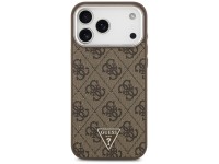 Capa Guess 4G Triangle Logo MagSafe para iPhone 17 Pro Max - marrom Capa Guess 4G Triangle Logo MagSafe para iPhone 17 Pro Max - marrom