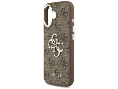 Guess 4G Big 4G Classic Logo case for iPhone 17 - brown and silver Guess 4G Big 4G Classic Logo case for iPhone 17 - brown and silver