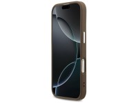 Capa Guess 4G Big 4G Classic Logo para iPhone 17 - marrom e prata Capa Guess 4G Big 4G Classic Logo para iPhone 17 - marrom e prata