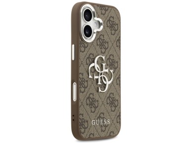 Guess 4G Big 4G Classic Logo case for iPhone 17 - brown and silver Guess 4G Big 4G Classic Logo case for iPhone 17 - brown and silver