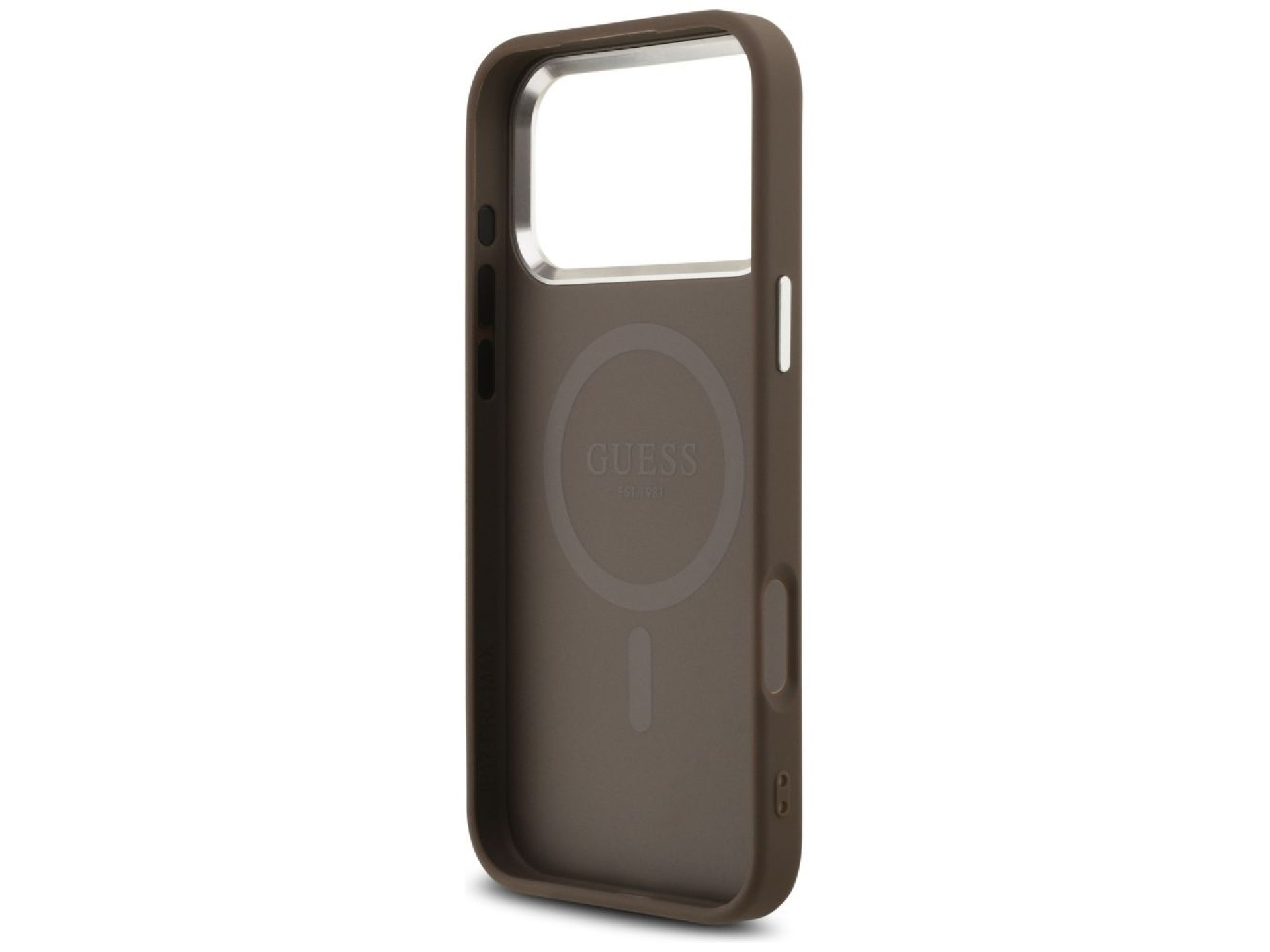 Capa Guess 4G Triangle Logo MagSafe para iPhone 17 Pro Max - marrom