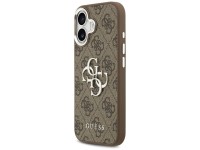 Capa Guess 4G Big 4G Classic Logo para iPhone 17 - marrom e prata Capa Guess 4G Big 4G Classic Logo para iPhone 17 - marrom e prata