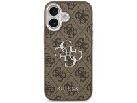 Capa Guess 4G Big 4G Classic Logo para iPhone 17 - marrom e prata Capa Guess 4G Big 4G Classic Logo para iPhone 17 - marrom e prata
