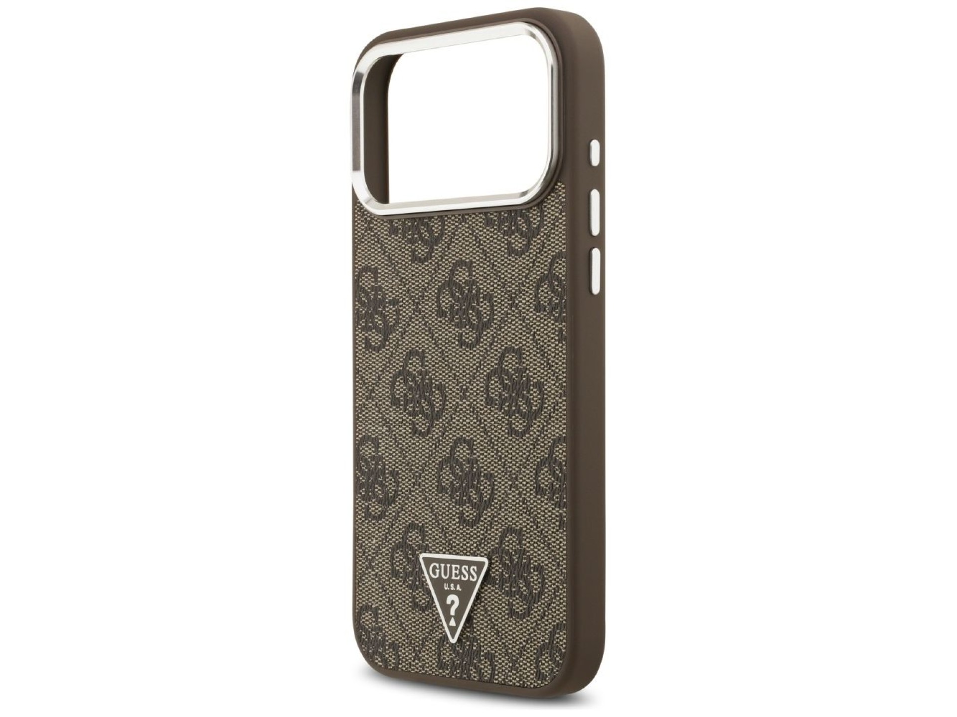 Capa Guess 4G Triangle Logo MagSafe para iPhone 17 Pro Max - marrom