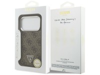 Guess 4G Triangle Logo MagSafe case for iPhone 17 Pro - brown