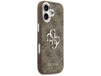 Capa Guess 4G Big 4G Classic Logo para iPhone 17 - marrom e prata Capa Guess 4G Big 4G Classic Logo para iPhone 17 - marrom e prata
