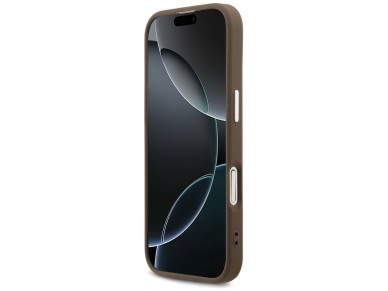 Guess 4G Big 4G Classic Logo case for iPhone 17 - brown and silver Guess 4G Big 4G Classic Logo case for iPhone 17 - brown and silver