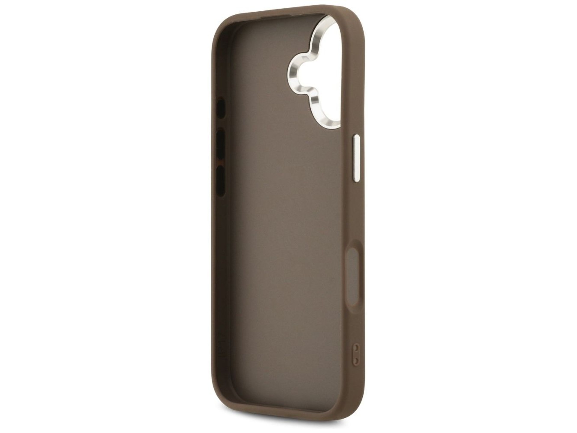 Capa Guess 4G Big 4G Classic Logo para iPhone 17 - marrom e prata