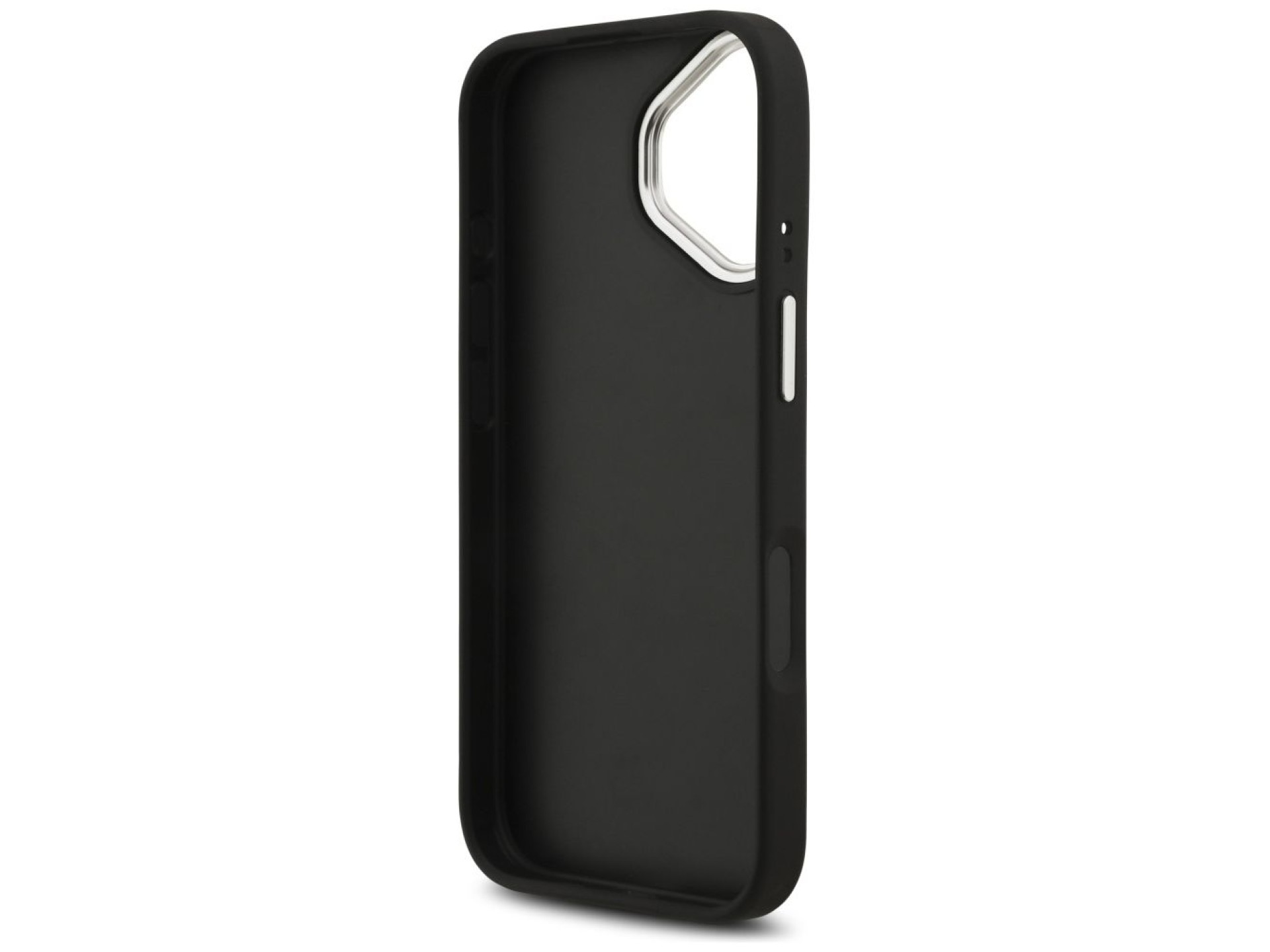 Guess Grained Big 4G Classic Logo case for iPhone 17 - black