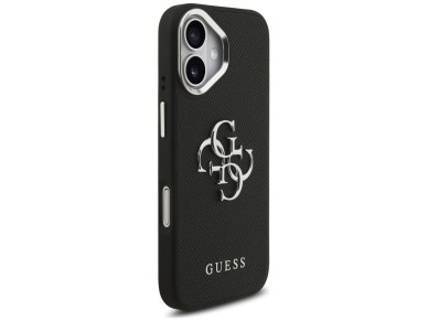 Guess Grained Big 4G Classic Logo case for iPhone 17 - black Guess Grained Big 4G Classic Logo case for iPhone 17 - black