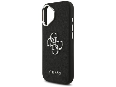 Guess Grained Big 4G Classic Logo case for iPhone 17 - black Guess Grained Big 4G Classic Logo case for iPhone 17 - black
