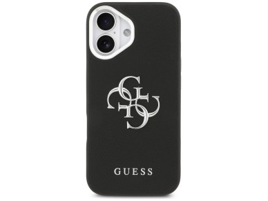 Guess Grained Big 4G Classic Logo case for iPhone 17 - black Guess Grained Big 4G Classic Logo case for iPhone 17 - black