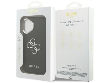 Guess Grained Big 4G Classic Logo case for iPhone 17 - black Guess Grained Big 4G Classic Logo case for iPhone 17 - black