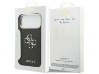 Guess Grained Big 4G Classic Logo case for iPhone 17 Pro Max - black Guess Grained Big 4G Classic Logo case for iPhone 17 Pro Max - black