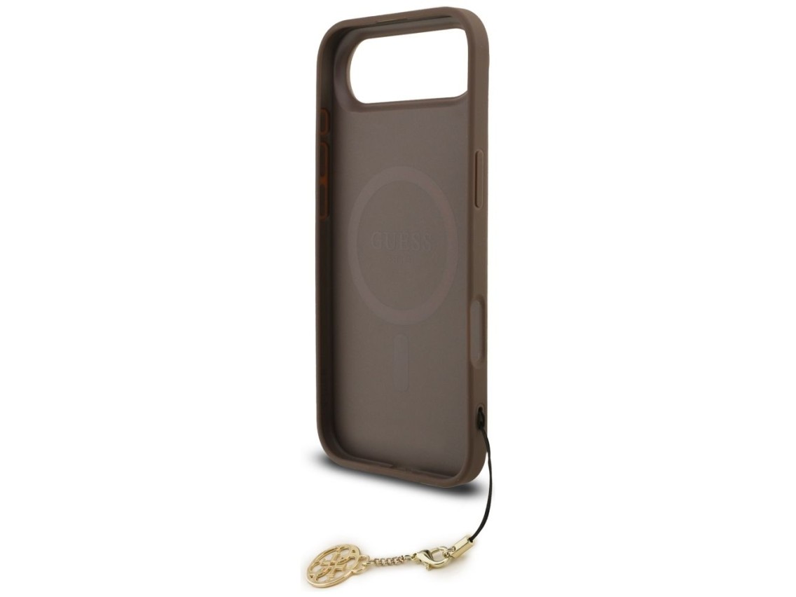 Funda Guess 4G Charms Collection MagSafe para iPhone Air - marr�n
