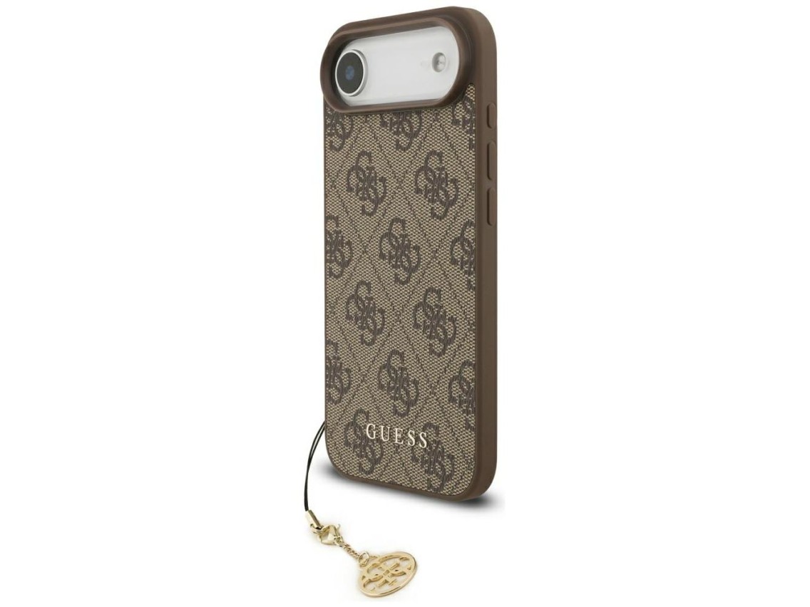 Funda Guess 4G Charms Collection MagSafe para iPhone Air - marr�n