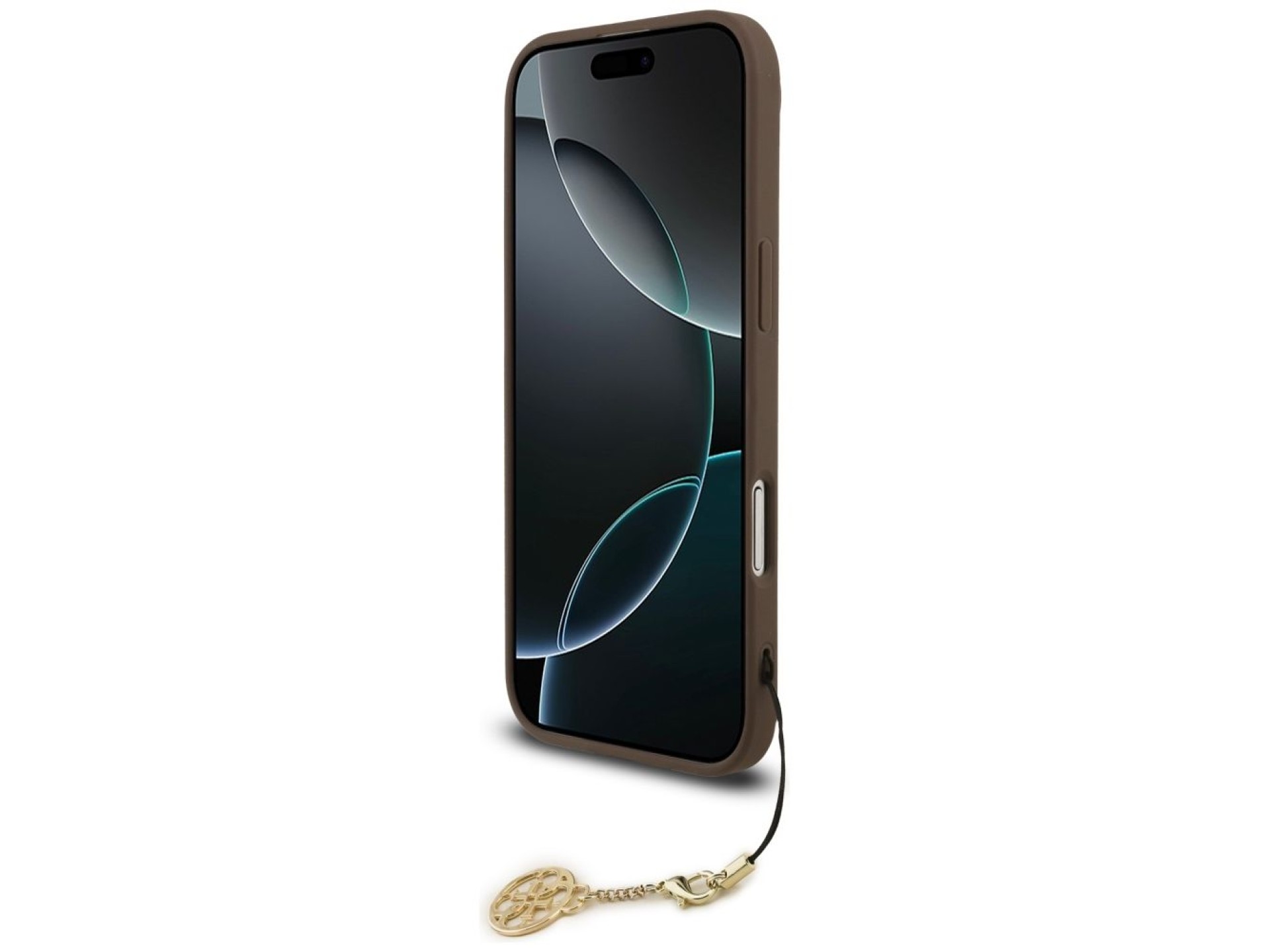 Funda Guess 4G Charms Collection MagSafe para iPhone Air - marrón
