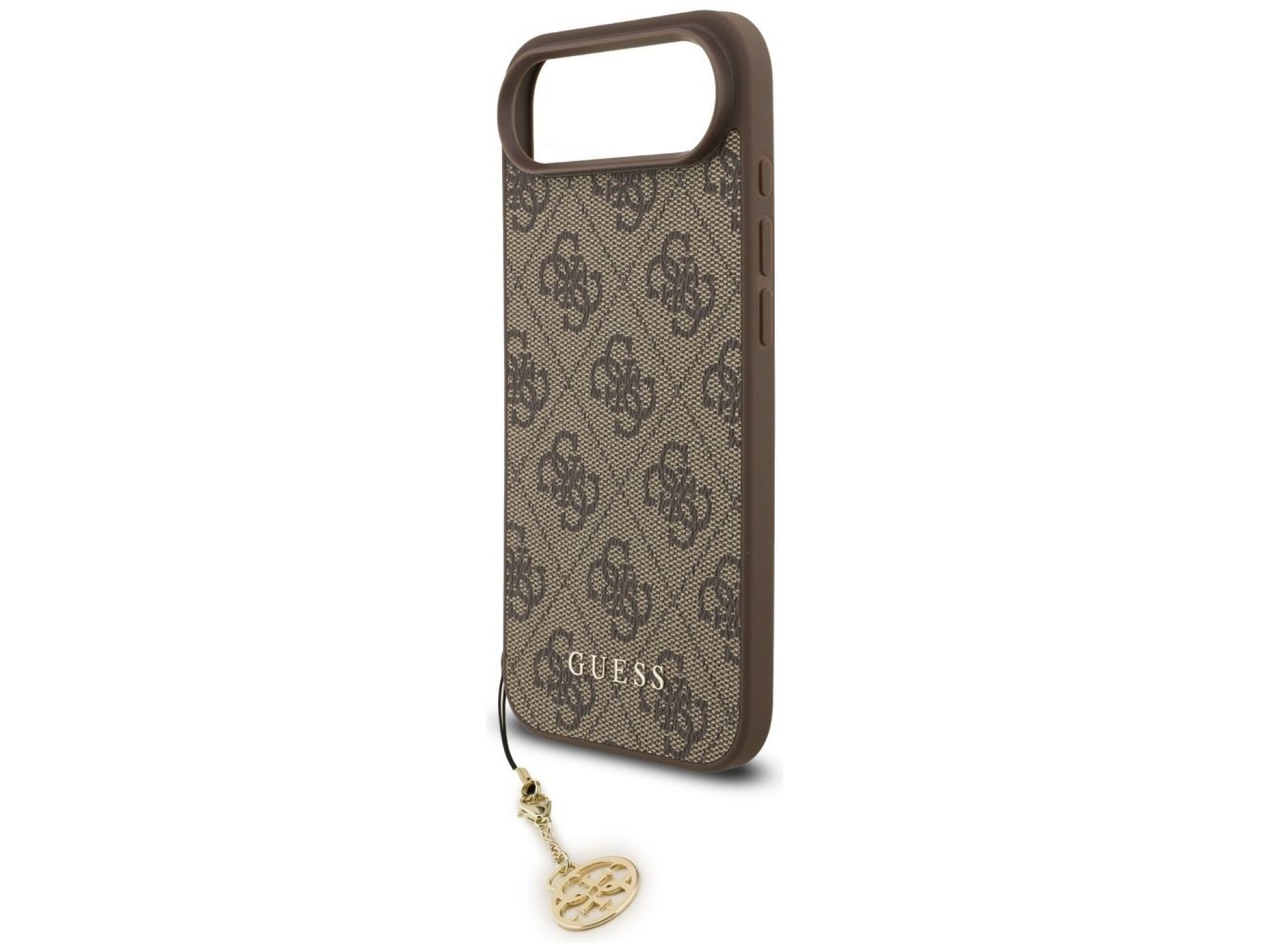 Funda Guess 4G Charms Collection MagSafe para iPhone Air - marrón