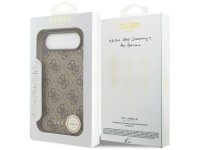 Funda Guess 4G Charms Collection MagSafe para iPhone Air - marr�n