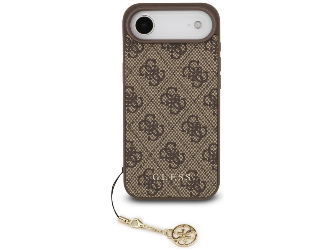 Funda Guess 4G Charms Collection MagSafe para iPhone Air - marr�n