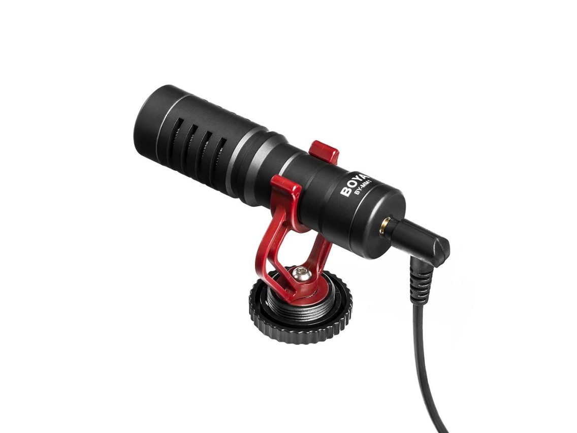 Microfone direcional com fio BOYA BY-MM1 - Preto