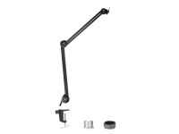 Braço articulado de mesa ajustável para microfone BOYA BY-BA20 com cesto - preto Braço articulado de mesa ajustável para microfone BOYA BY-BA20 com cesto - preto