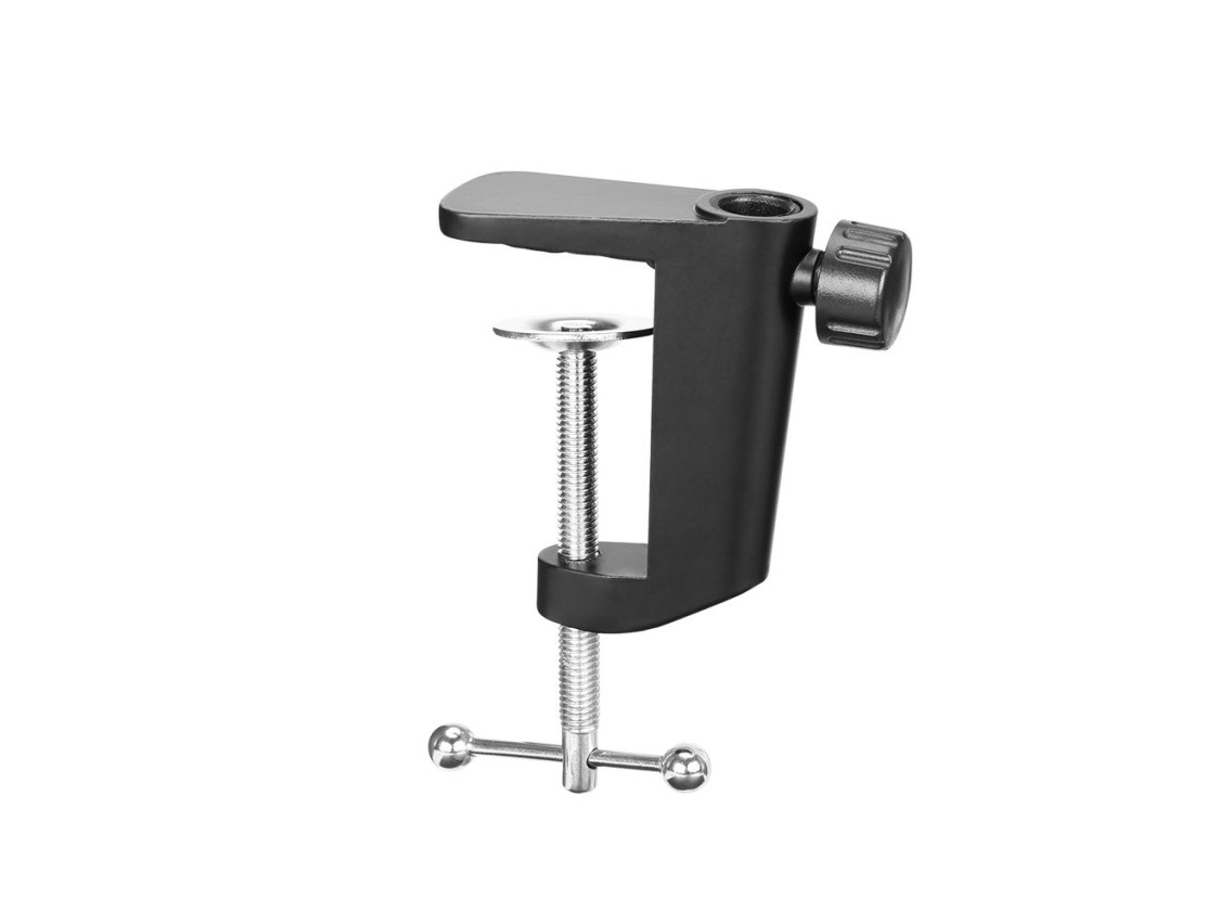 Braço articulado de mesa ajustável para microfone BOYA BY-BA20 com cesto - preto