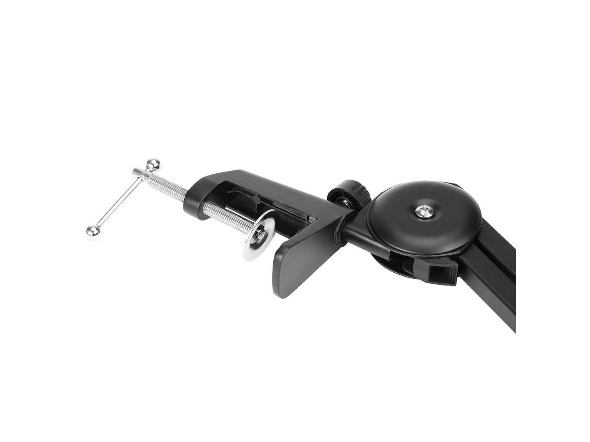 Braço articulado de mesa ajustável para microfone BOYA BY-BA20 com cesto - preto
