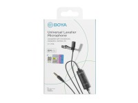 Microfone de lapela com fio BOYA BY-M1S - preto