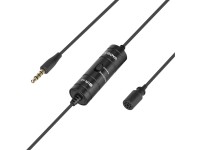 Microfone de lapela com fio BOYA BY-M1S - preto