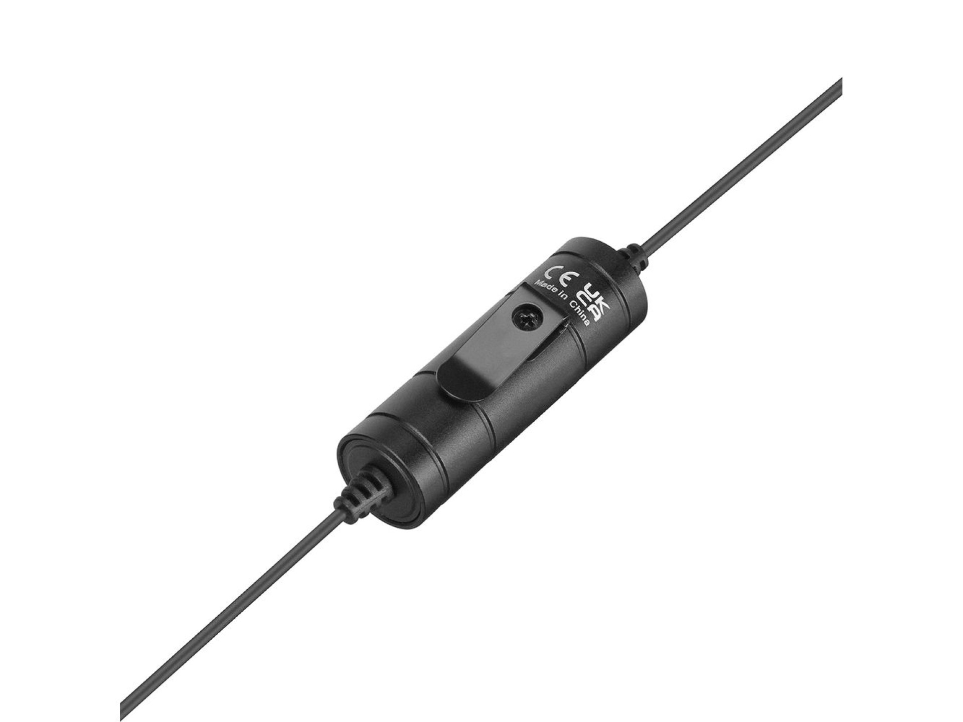 Microfone de lapela com fio BOYA BY-M1S - preto