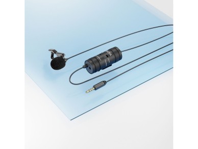 Microfone de lapela com fio BOYA BY-M1 Pro II - Preto