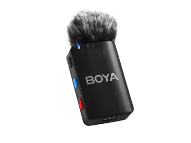 Microfones sem fio BOYA BOYAMIC 2-02 2,4 GHz USB-C - Preto
