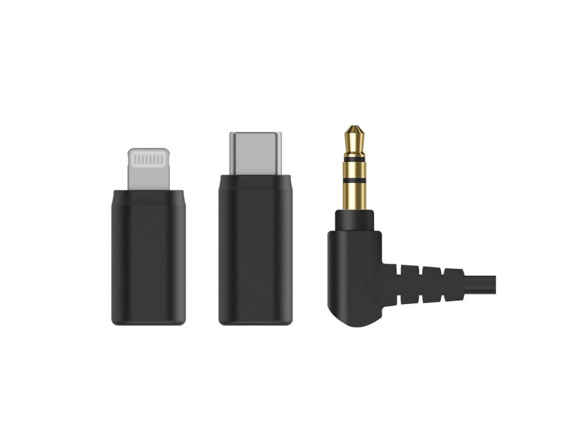 Microfones sem fio BOYA BOYAMIC 2-02 2,4 GHz USB-C - Preto
