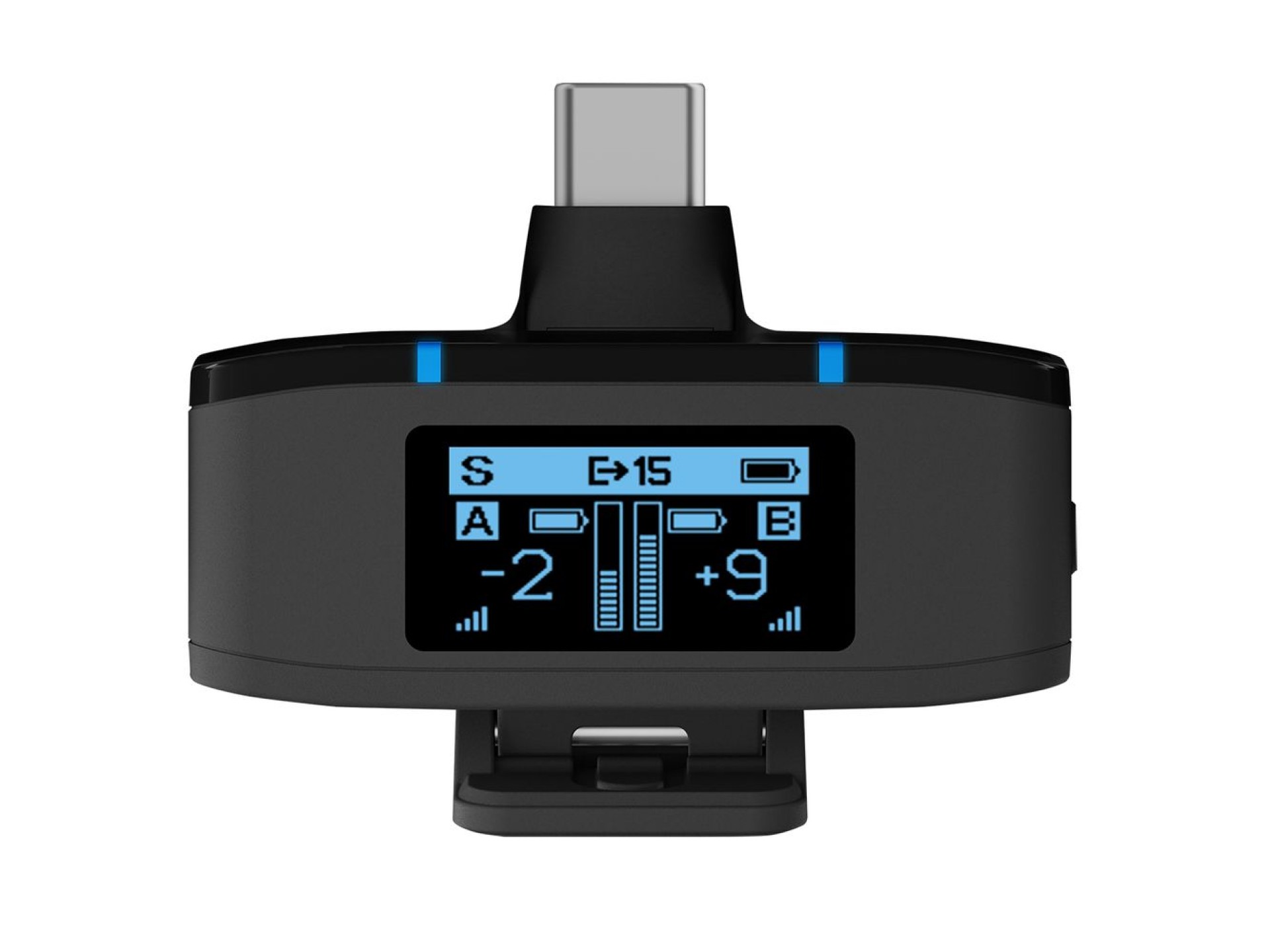 Microfones sem fio BOYA BOYAMIC 2-02 2,4 GHz USB-C - Preto