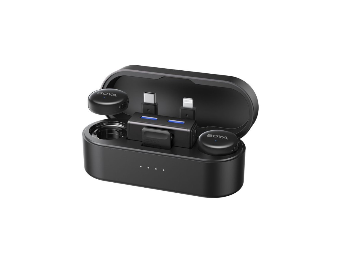 BOYA BOYALINK 3-02 Wireless Microphones 2.4GHz USB-C - Black
