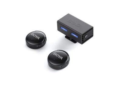Microfones sem fio BOYA BOYALINK 3-02 2,4 GHz USB-C - Preto