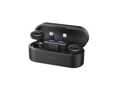 Microfones sem fio BOYA BOYALINK 3-02 2,4 GHz USB-C - Preto