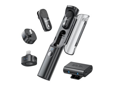 Microfone sem fio BOYA MAGIC-02 2,4 GHz USB-C - Preto