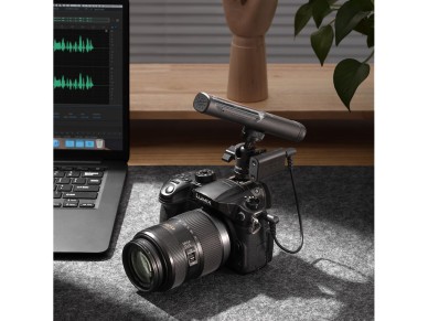 Microfone sem fio BOYA MAGIC-02 2,4 GHz USB-C - Preto