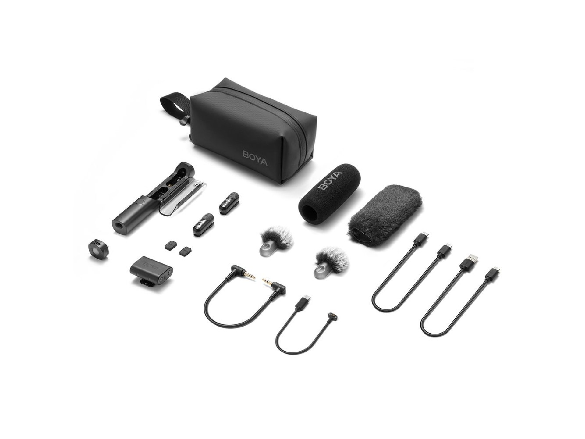 Micrófono inalámbrico BOYA MAGIC-03 ??de 2,4 GHz USB-C - Negro