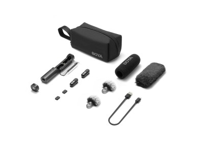 Microfone sem fio BOYA MAGIC-05 2,4 GHz USB-C - Preto