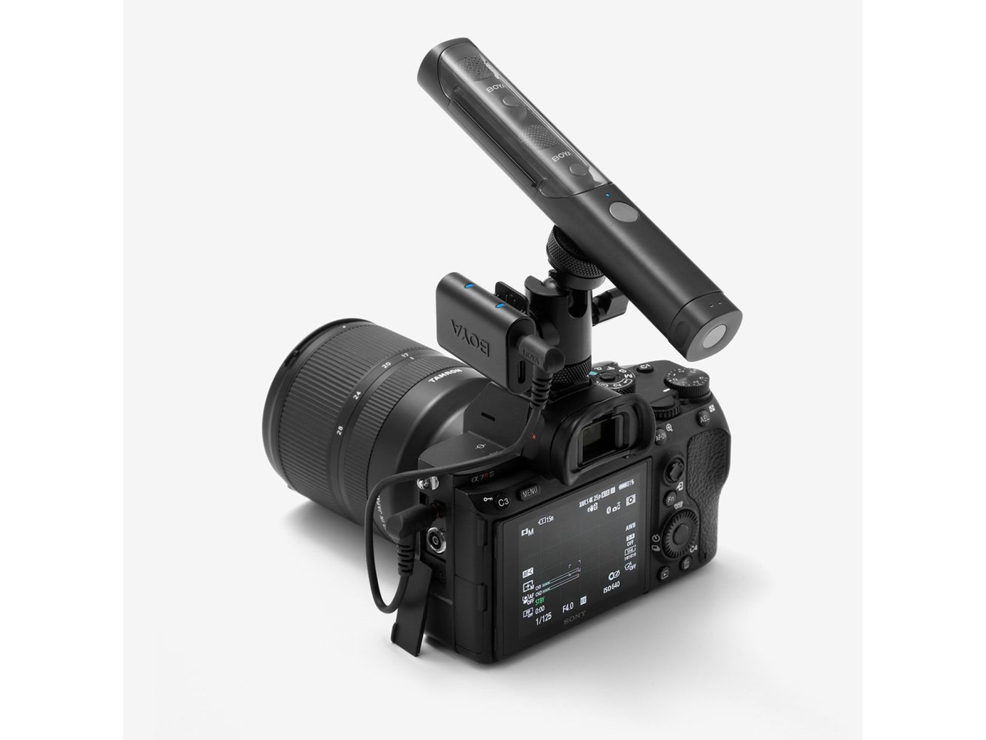 Microfone sem fio BOYA MAGIC-05 2,4 GHz USB-C - Preto