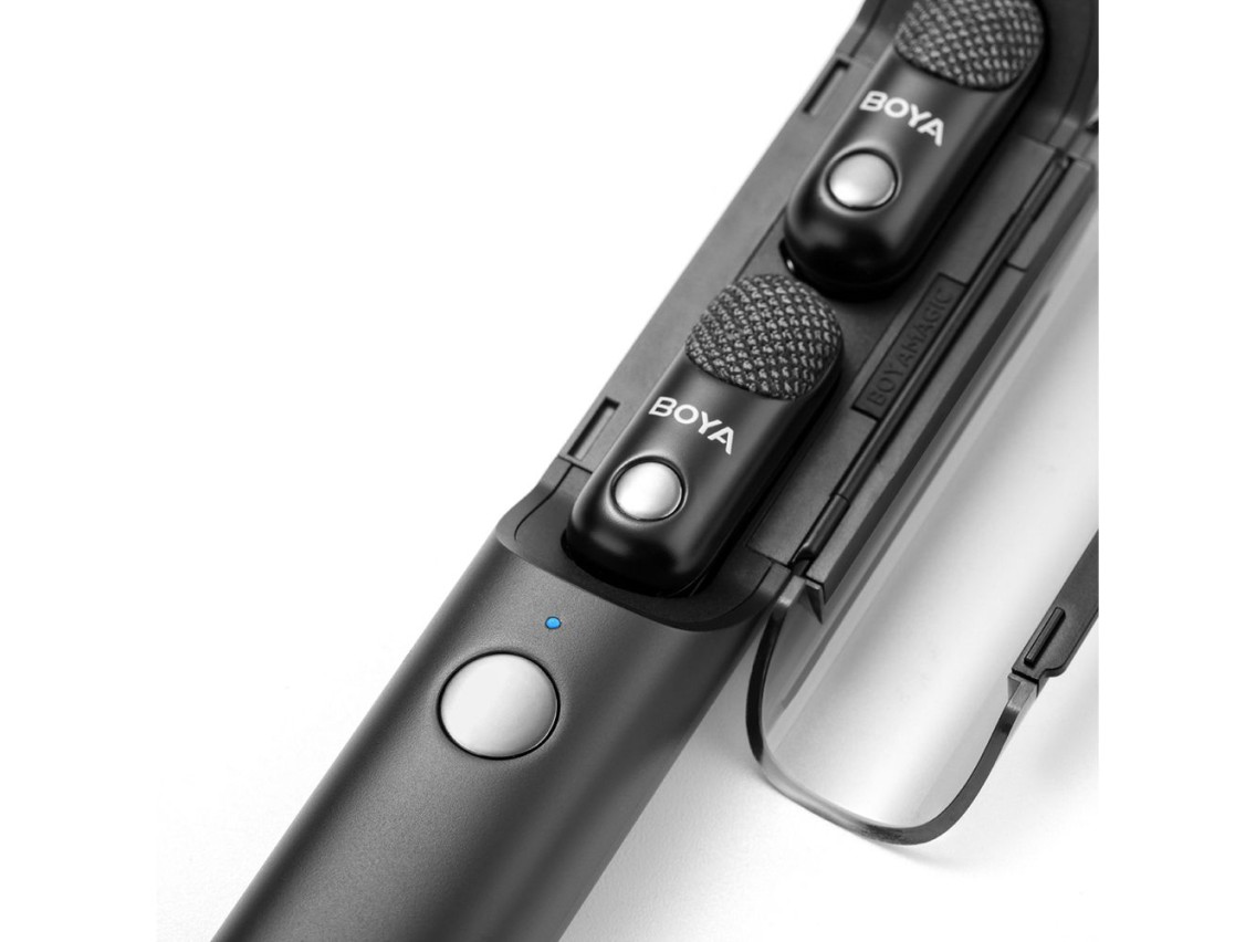 Microfone sem fio BOYA MAGIC-05 2,4 GHz USB-C - Preto
