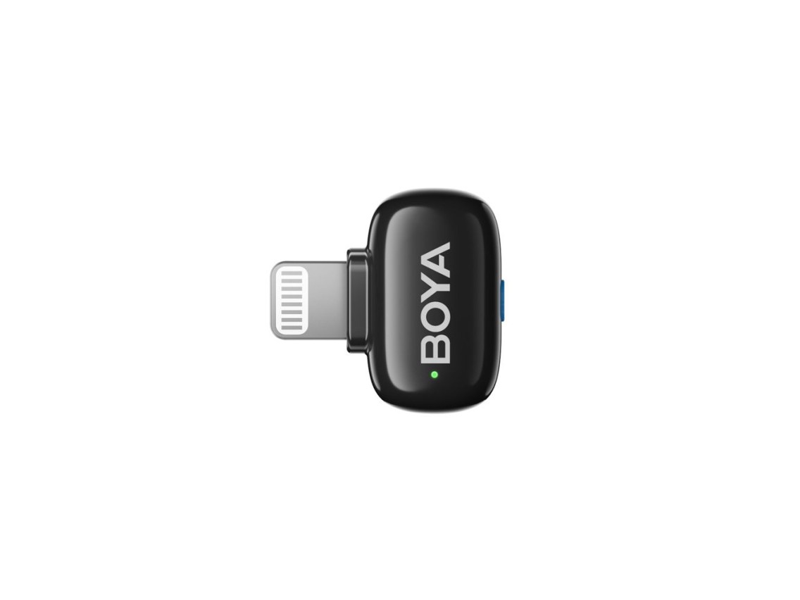 Microfones sem fio BOYA mini 2-01 2,4 GHz USB-C - preto
