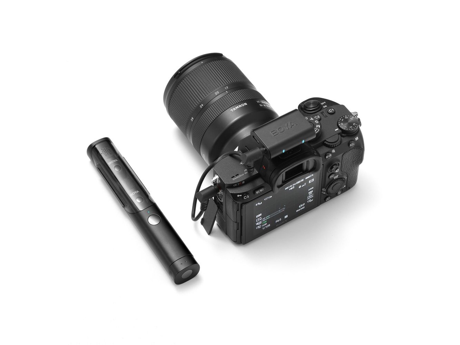 Microfone sem fio BOYA MAGIC-05 2,4 GHz USB-C - Preto