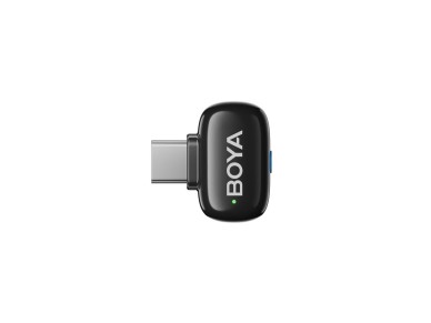 Microfones sem fio BOYA mini 2-01 2,4 GHz USB-C - preto