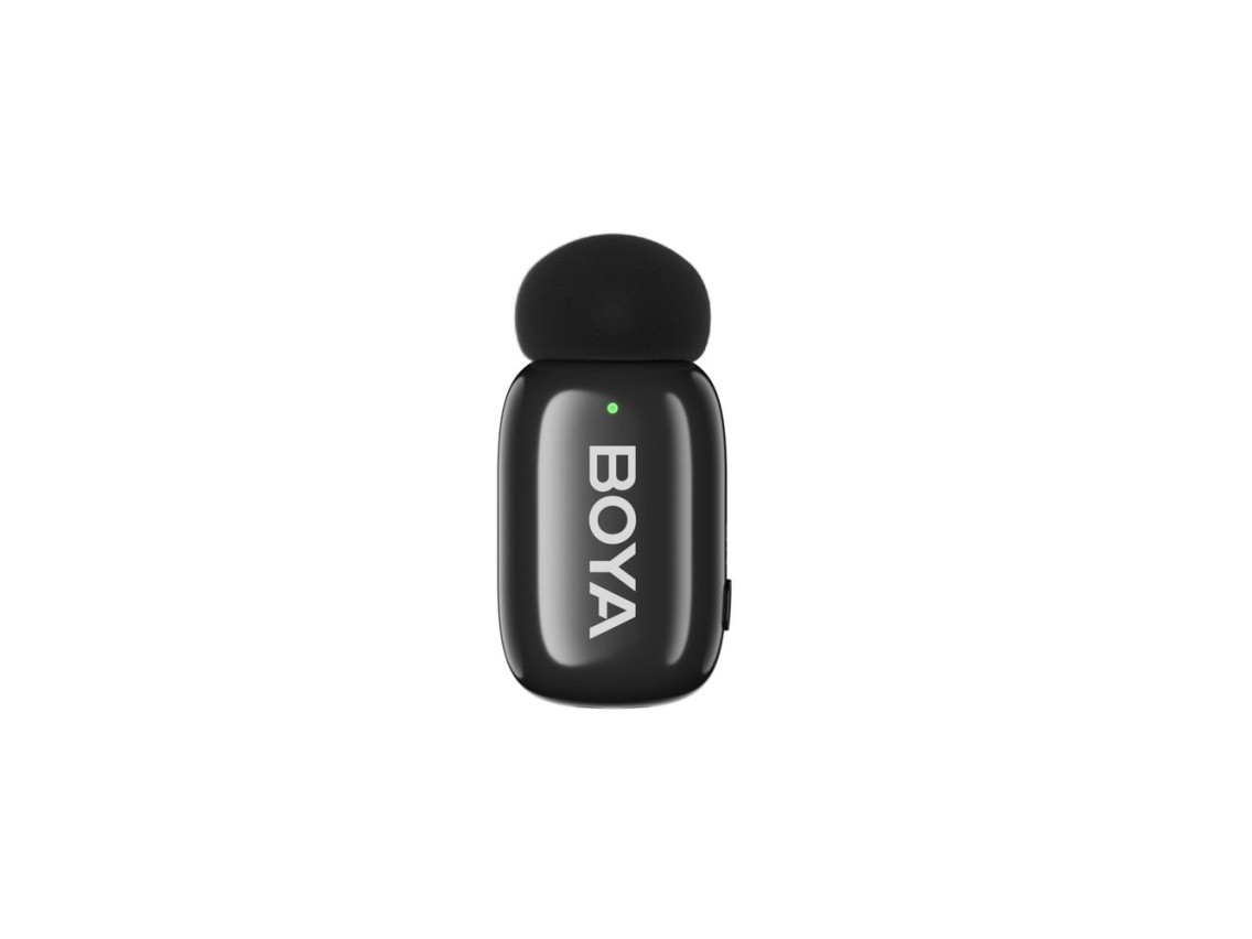 Microfones sem fio BOYA mini 2-02 2,4 GHz USB-C - preto