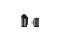 Microfones sem fio BOYA mini 2-02 2,4 GHz USB-C - preto