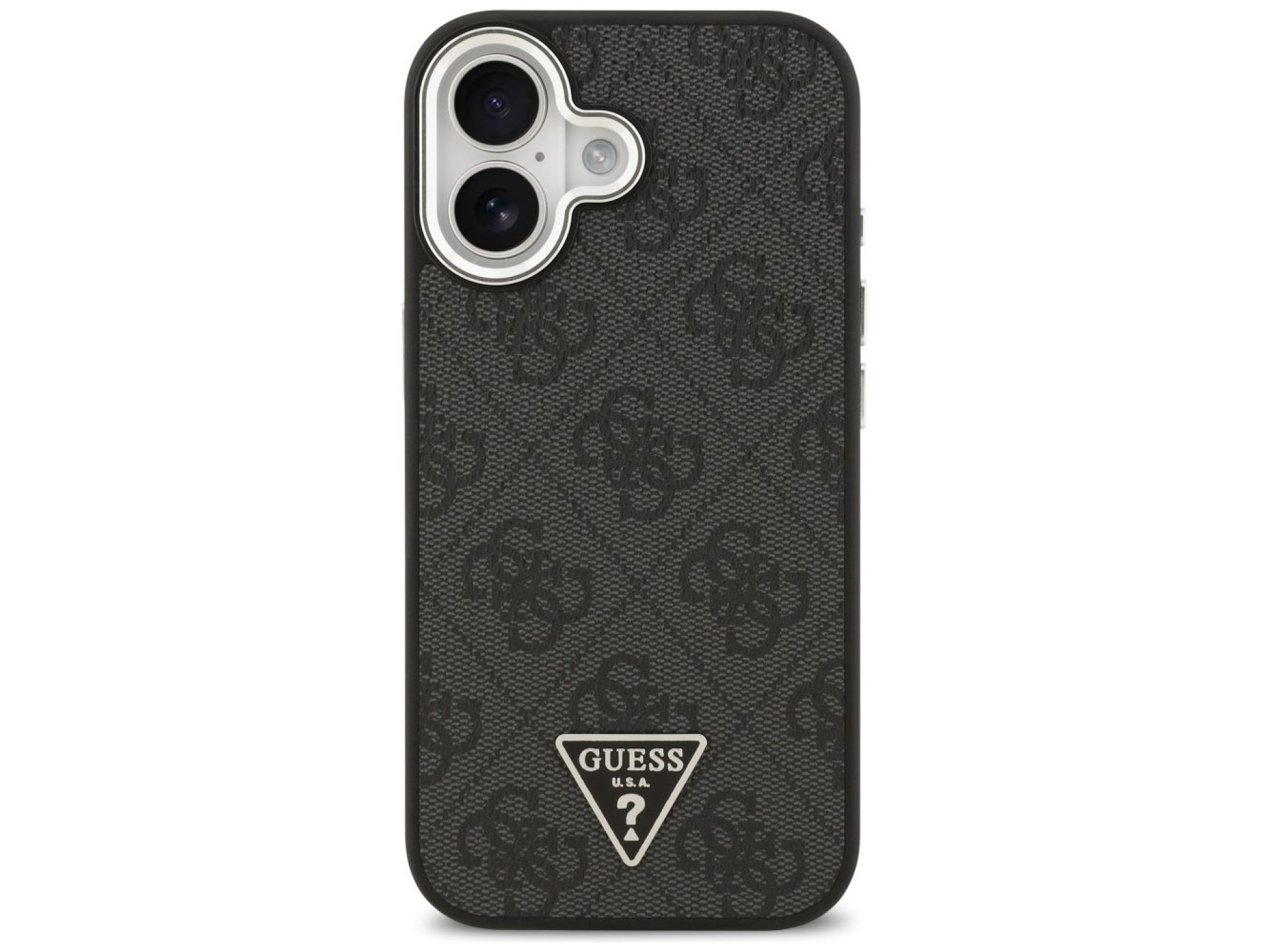Guess 4G Triangle Logo MagSafe case for iPhone 17 - black